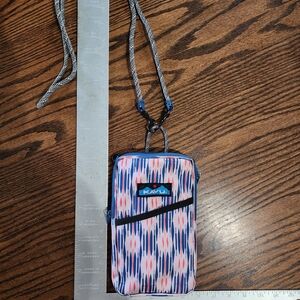 KAVU Patterned Phone Pouch - Blue and Pink